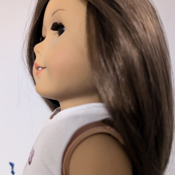 BEAUTIFUL Vintage 2014 American Girl 18" Doll Collectible CHEERLEADER Brown Hair - Picture 3 of 12